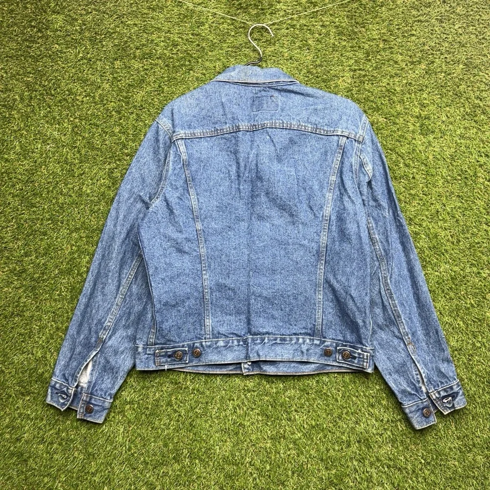 Vintage 70s Levis Denim Jacket Mens 42R Button Front Type 3 Trucker 70506-0214